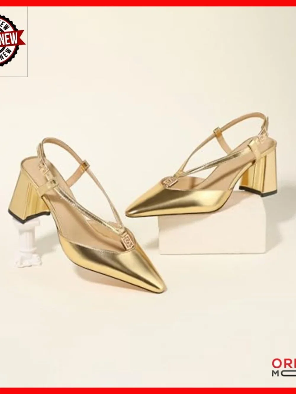 Chunky Block Heel Slingback Pumps Square Toe Ankle Strap Work Wedding Shoes
